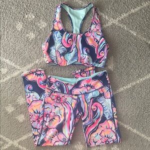 Lilly Pulitzer Luxletic Set in Nauti Navy Boho Bateau